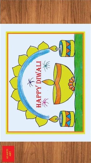 Happy Diwali Drawing Easy || Diwali Poster Drawing || Diwali Drawing || Happy Diwali Drawing ||