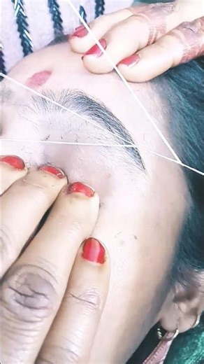 Eyebrows threading♥️?how to do eyebrow threading?#shorts #eyebrow #trending #shortsfeed #shortsviral