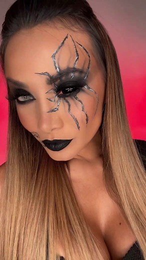 Halloween Spider Makeup Tutorial 2023 ft. Model Gaby Asturias