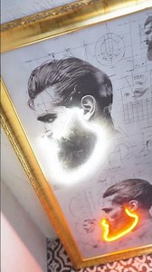 Barber Neon Art | Creative Salon Wall Design