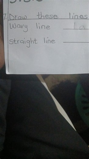 Draw these lines: Wavy line Straight line... | Filo