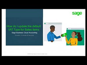 Sage Business Cloud Accounting (AME) - How do I update the default VAT Type for Sales items.