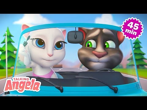 ☀️ Summer Fun at the Beach ☀️ Talking Angela (Shorts Compilation)