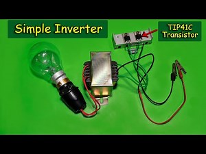 12v to 230v Inverter Using TIP41C Transistor Driver Circuit
