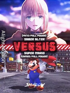Saber Alter VS Super Mario | #edit #1v1 #saberalter #saber #mario #fyp #shorts #viral #supermario