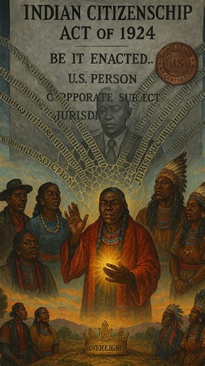 The Indian Citizenship Act of 1924 wasn’t about inclusion it was about absorption. It turned sovereign Indigenous nations into corporate subjects under U.S. jurisdiction. Before 1924, the tribes stood as nations after they were called persons. But law can’t erase lineage. The real crown of sovereignty still burns in the hearts of the original people. #The1924JurisdictionTrap #TruthByZamari #ZamariSpeaks #HiddenHistory #AmericaTheHidden #IndianCitizenshipAct #SovereignNation #MoorishNation #Washi