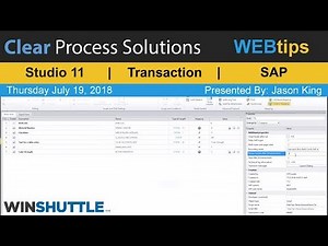 WINSHUTTLE Tutorial & WEBtips: Winshuttle Transaction Custom Log Field and Renew SAP Session