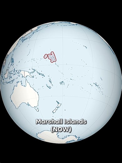 Marshall Islands Empire | NOW VS THEN #empire #geography #history #marshallislands