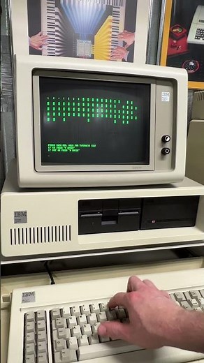Vintage IBM PC ASMR #computer #retrotech #retrogaming #retro