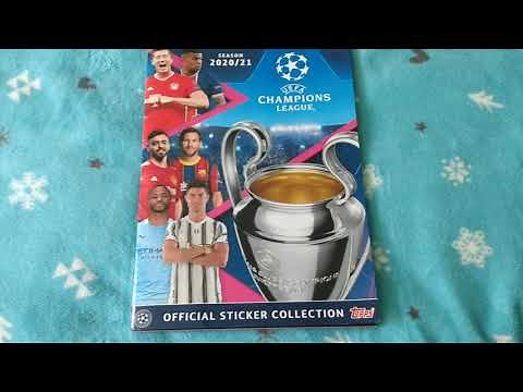 Topps Champions League Sticker Album 2020 / 2021 Complete Collection.