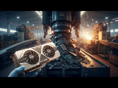 Inside the Massive Graphics Card Recycling Factory Process – How E-Waste Scrap Becomes Powerful GPUs