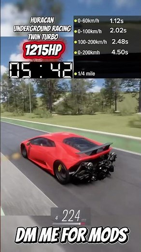 Forza Horizon 5 | Lamborghini Huracán Twin Turbo (1215HP) Drag Race + Custom Mod Look