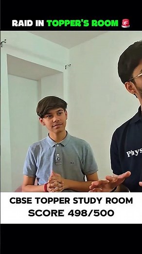 CBSE Topper Study Room Tour 🔥 #physicswallah #class10