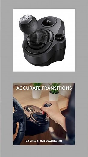 Logitech G Driving Force Racing Wheels Shifter for G29, G920 & G923, 6 Speed