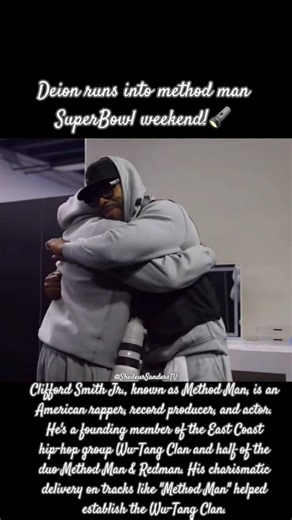 Deion runs into method man SuperBowl weekend!
