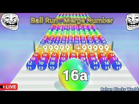 Ball Run 2048 live gameplay. Live gameplay.live now