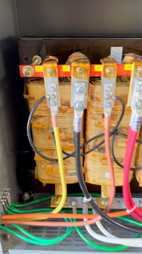Right Wire Electric Inc. on Instagram: "150 KVA transformer install 480 primary one 2208 secondary fed with three on the primary parallel feed on the secondary 4/0 conductors"