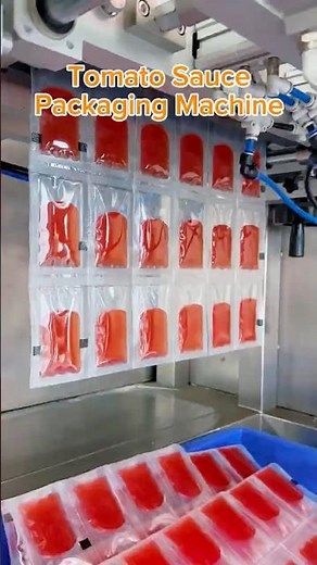 How 4 Side Sachets Ketchup Are Packed at High Speed | Multilane Sauce Packing Machine