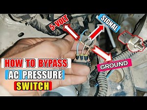How To Bypass 3 Wires Car AC High Pressure Switch Using 1kΩ Resistor