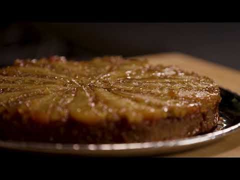 Brown Butter Pear Upside Down Cake