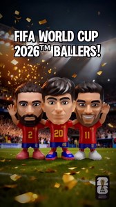 FIFA World Cup 2026™ Ballers Series 1 2 Pack by ZURU – Official Licensed Product Surprise Unboxing Soccer Collectible Sports Toy for Boys, Ages 3+