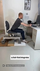 This new desk chair design from STS Innovations LLC looks interesting. Video Credit: STS Innovations LLC (@sts_3dp) #robotics #furniture #cnc #design #engineering #technology | Wevolver.com