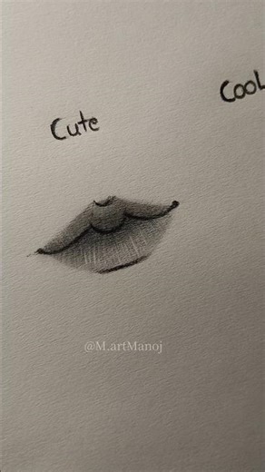 how to draw lips tutorial (cute and cool)#drawing #art #shorts #lips #trending