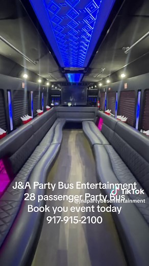 ✨ Our Custom-Built 28-Passenger Party Bus is HERE and ready to roll! 🚍✨ Get your squad together and make every moment unforgettable with **J&A Party Bus Entertainment**. Whether it’s a birthday, bachelorette party, or just a night out, we’ve got you covered! 🎶 **Top Features Include**: ✅ Seats up to 28 with a built-in restroom 💃🕺 ✅ GPS Tracking for seamless trips ✅ JVC Custom Sound System with Bluetooth 🔊 ✅ Full Fiber-Optic Krypton Display ✨ ✅ Karaoke Machine Available for Rent 🎤 ✅ Free Wi