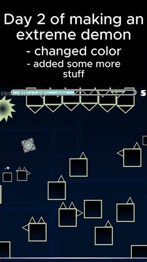 DAY 2 EXTREME DEMON #geometrydash #gd #shorts #viral #gd