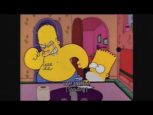 Homer Teaches Bart To Shave