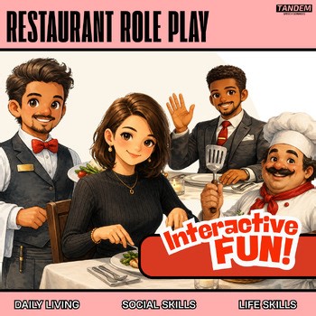Restaurant Role Play | Interactive Core Vocabulary App for Speech Therapy & AAC