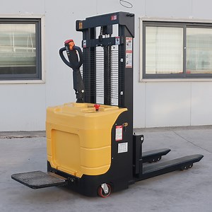 [Hot Item] Hand off Road Electric Straddle Stainless Steel Pallet Stacker 2000kg