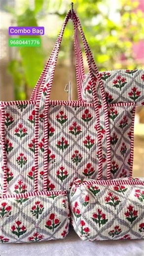 Beautiful Combo Quilted Cotton Fabric Bag Quilted bag combo ।। TRENDING Hand Bag Collection