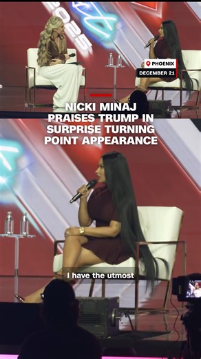 466K views · 7.4K reactions | Rapper Nicki Minaj appeared as a special guest at Turning Point USA's AmericaFest conference, where she spoke with the organization's CEO, Erika Kirk, about the Trump administration. | CNN | Facebook