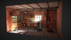 Post Apocalyptic Office - 3D model by carlcapu9