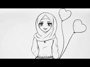 How to draw muslim girl with hijab//Pencil sketch drawing //Art tutorial