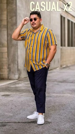 How to Dress Overweight Men Well? [5 Outfits] ✅