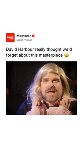 MEMEZAR • MEMES & MEME-CULTURE on Instagram: "I can't stop laughing 😭😭 David Harbour almost quit acting before landing the role that changed his career forever. After years of smaller roles and frustration, he seriously considered leaving Hollywood altogether. Then Stranger Things came along, turning him into a household name and proving that breakout moments can arrive much later than expected. Another surprising detail is how deeply he connects to his characters. Harbour has spoken openly ab