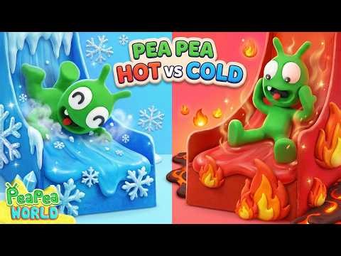 Magic Hot & Cold Slides 🔥❄️ Surprise Adventure!
