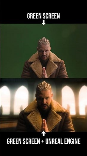 Using greenscreen shots with Unreal Engine scenes #unrealengine #filmmaking #cinematography