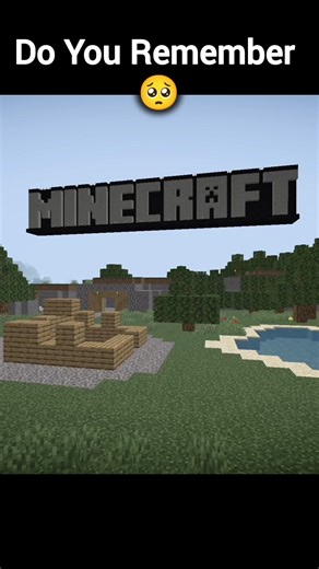 Minecraft Tutorial World 🥺 Nostalgia Moment #nostalgia