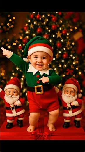 The Cutest Baby Santa Dance You'll Ever See