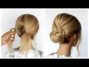😱 Easy Bun perfect for Wedding Prom Updo Hair Tutorial by Another Braid