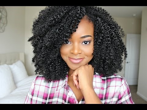 How To Make A Crochet Wig With Braided Wig Cap | Natural Kinky Curly in 30 mins! - IfyYvonne