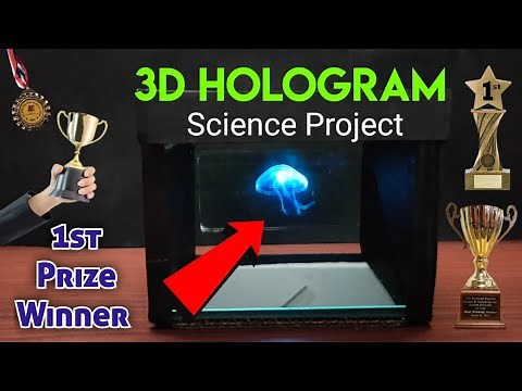 3d Hologram Box Screen Working Model | Science Project Ideas | Easy science experiments #science