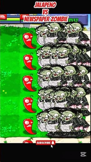 *DOOM SHROOM VS NEWSPAPER ZOMBIE*#shorts #short #pvz #youtubeshorts #shortvideo #pvzfusion #gaming
