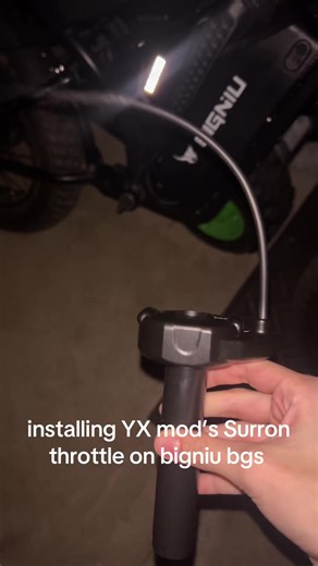 Pegs still broken but atleast the throttle is better. @YX MODS @Tuttio.ack14 #ebike #bigniubgs #fyp #throttle