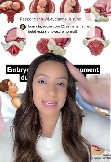 Estou com 22 semanas meu bebê está atravessado é normal?