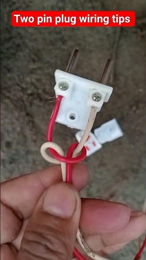 Electrician tips: How to connection two pin plug #electrical #shortvideos #electrician #shorts #tips