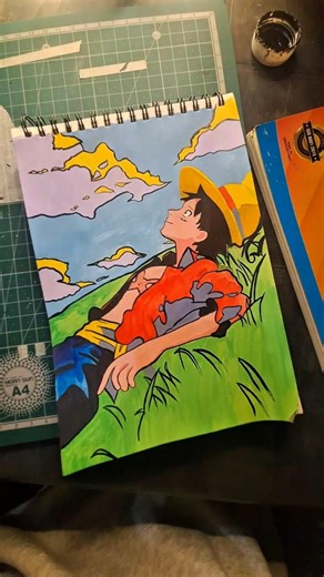 monkey d luffy painting✨️ #painting #luffy @Sumanthecrafter-l5k